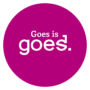Logo goesis GOES MAGENTA white Outline